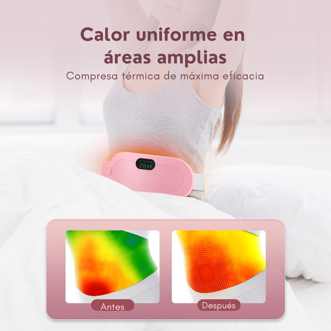 Pink Belt: Banda Térmica & Masajeadora para cólicos
