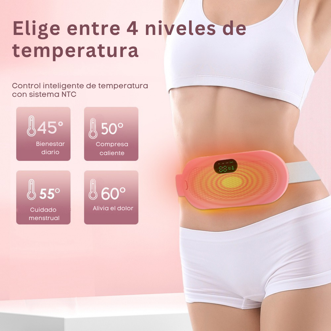 Pink Belt: Banda Térmica & Masajeadora para cólicos
