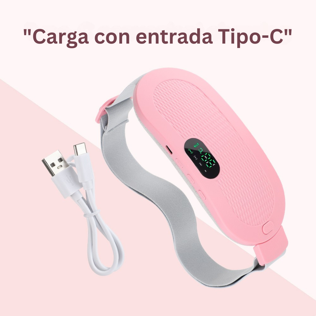 Pink Belt: Banda Térmica & Masajeadora para cólicos